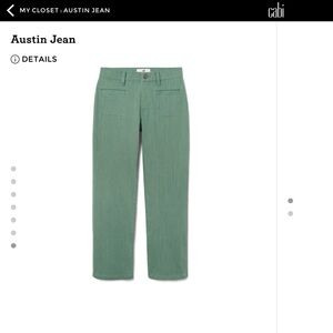 CAbi Sage Green Trousers